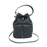 プラダ PRADA デュエットバケットバッグ 1BH038 ブラック ナイロンジャガード レディース ショルダーバッグ