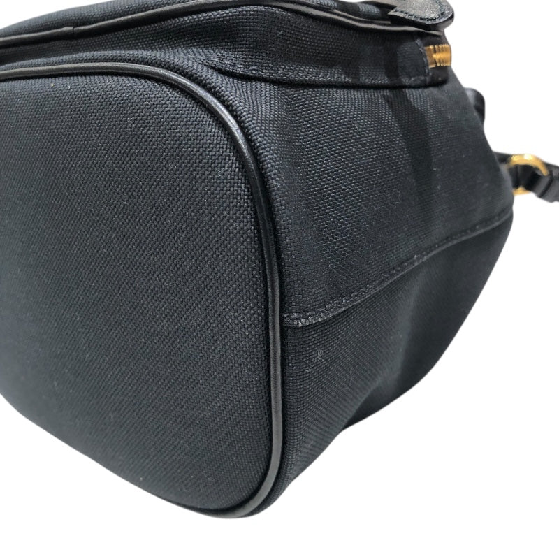プラダ PRADA デュエットバケットバッグ 1BH038 ブラック ナイロンジャガード レディース ショルダーバッグ
