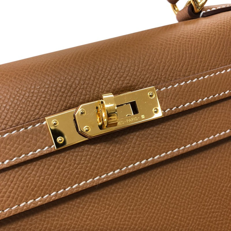 エルメス HERMES ケリー25 外縫い B刻 ゴールド ゴールド金具 エプソン レディース ハンドバッグ