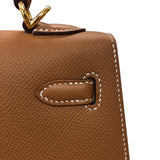 エルメス HERMES ケリー25 外縫い B刻 ゴールド ゴールド金具 エプソン レディース ハンドバッグ