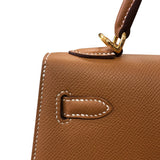 エルメス HERMES ケリー25 外縫い B刻 ゴールド ゴールド金具 エプソン レディース ハンドバッグ