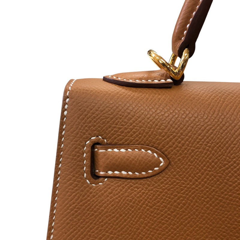 エルメス HERMES ケリー25 外縫い B刻 ゴールド ゴールド金具 エプソン レディース ハンドバッグ