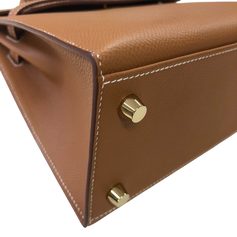 エルメス HERMES ケリー25 外縫い B刻 ゴールド ゴールド金具 エプソン レディース ハンドバッグ
