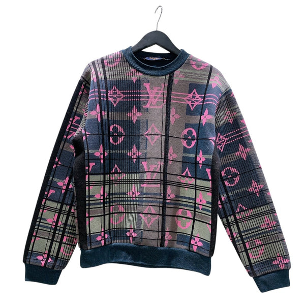 ルイ・ヴィトン LOUIS VUITTON モノグラム柄スウェットシャツ HKY75WZRW ピンク コットン メンズ スウェット
