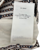 ルイ・ヴィトン LOUIS VUITTON チェーン柄シルクショートパンツ FNPA36 アイボリー シルク レディース ショートパンツ