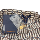 ルイ・ヴィトン LOUIS VUITTON チェーン柄シルクショートパンツ FNPA36 アイボリー シルク レディース ショートパンツ