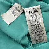 フェンディ FENDI スパンコール装飾スカート FQ7427 シルバー シルク レディース スカート