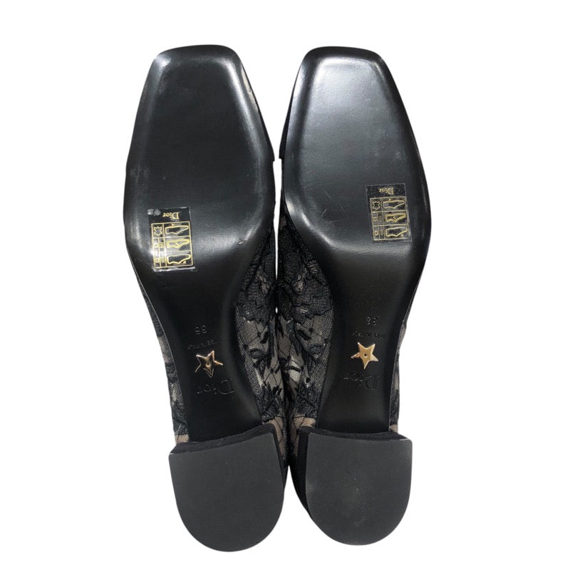 クリスチャン・ディオール Christian Dior Naughtily ヒールショートブーツ KDI850ROY ブラック レディース ブーツ