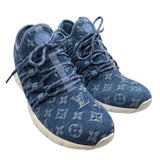 ルイ・ヴィトン LOUIS VUITTON ファストレーンライン　ローカットスニーカー DH80396 モノグラムデニム レディース スニーカー