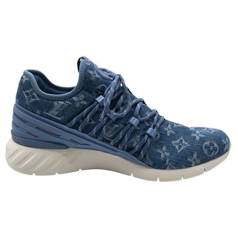 ルイ・ヴィトン LOUIS VUITTON ファストレーンライン　ローカットスニーカー DH80396 モノグラムデニム レディース スニーカー
