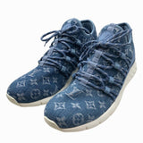 ルイ・ヴィトン LOUIS VUITTON ファストレーンライン　ローカットスニーカー DH80396 モノグラムデニム レディース スニーカー