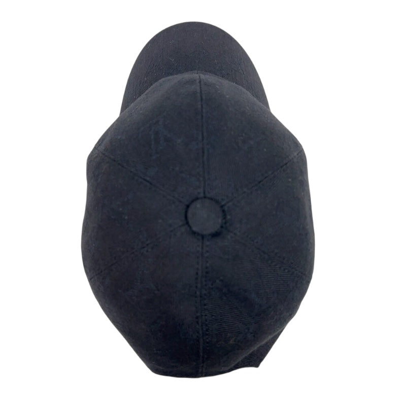 ルイ・ヴィトン LOUIS VUITTON モノグラム柄キャスケット M76584 ブラック　シルバー金具 コットン/ヌメ革 ユニセックス その他ファッション雑貨