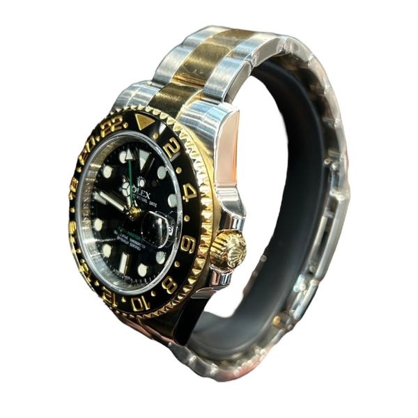 ロレックス ROLEX GMTマスター2 116713LN ブラック SS×YG メンズ 腕時計
