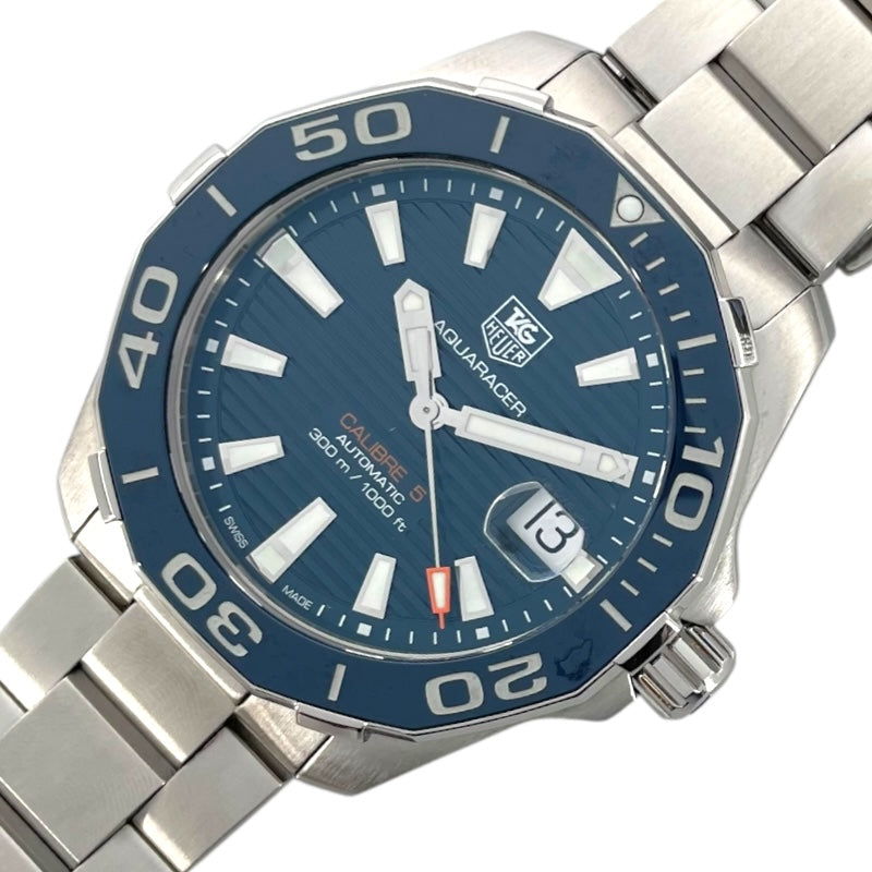 タグ・ホイヤー TAG HEUER アクアレーサー キャリバー5 300M WAY211C-1 ブルー SS メンズ 腕時計