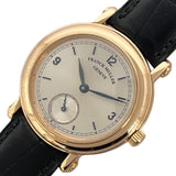 フランク・ミュラー FRANCK MULLER ラウンド クラシック スモールセコンド 35mm 2801 S6 GM シルバー K18PG/革ベルト 自動巻き メンズ 腕時計