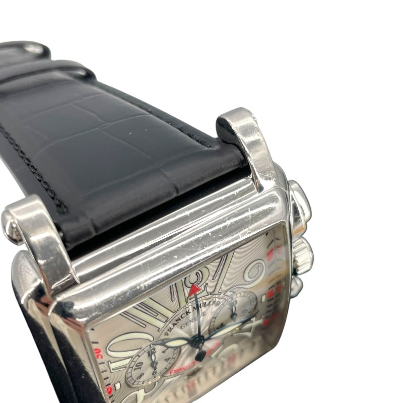 フランク・ミュラー FRANCK MULLER コンキスタドール コルテス 10000HCC シルバー SS 自動巻き メンズ 腕時計
