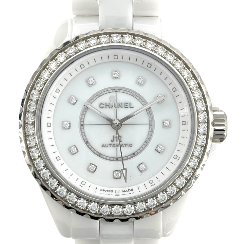 シャネル CHANEL J12 33MM H10473 ホワイト セラミック 自動巻き レディース 腕時計