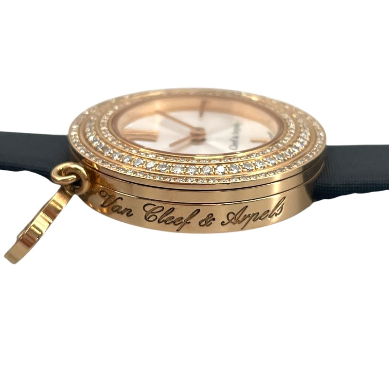 ヴァンクリーフ＆アーペル Van Cleef & Arpels チャームミニ VCARO29700 ホワイト K18PG クオーツ レディース 腕時計