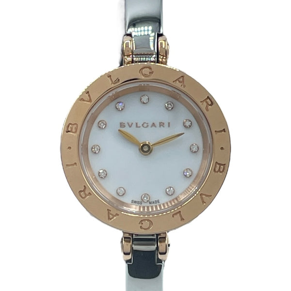 ブルガリ BVLGARI B-Zero1 ホワイトシェル 102418(BZP23SG) ホワイト K18ピンクゴールド PG/SS レディース 腕時計