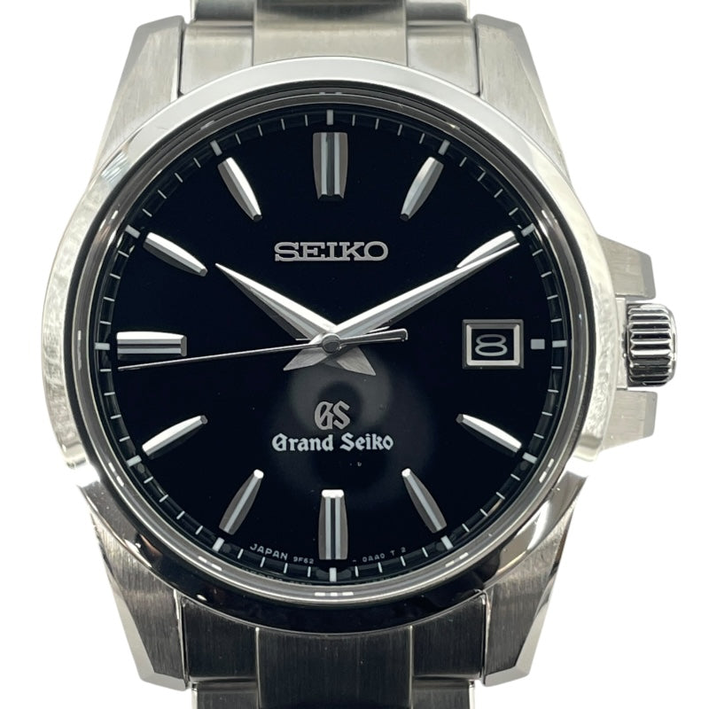 グランドセイコー Grand Seiko メンズウォッチ 9Fクォーツ SBGX055 ブラック SS メンズ 腕時計