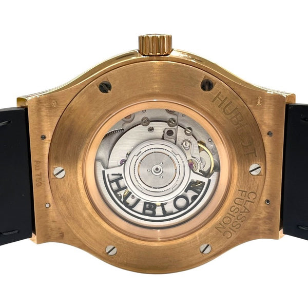 ウブロ HUBLOT クラシックフュージョン　レーシンググレー　キングゴールド 511.OX.7081.LR グレー K18PG 自動巻き メンズ 腕時計