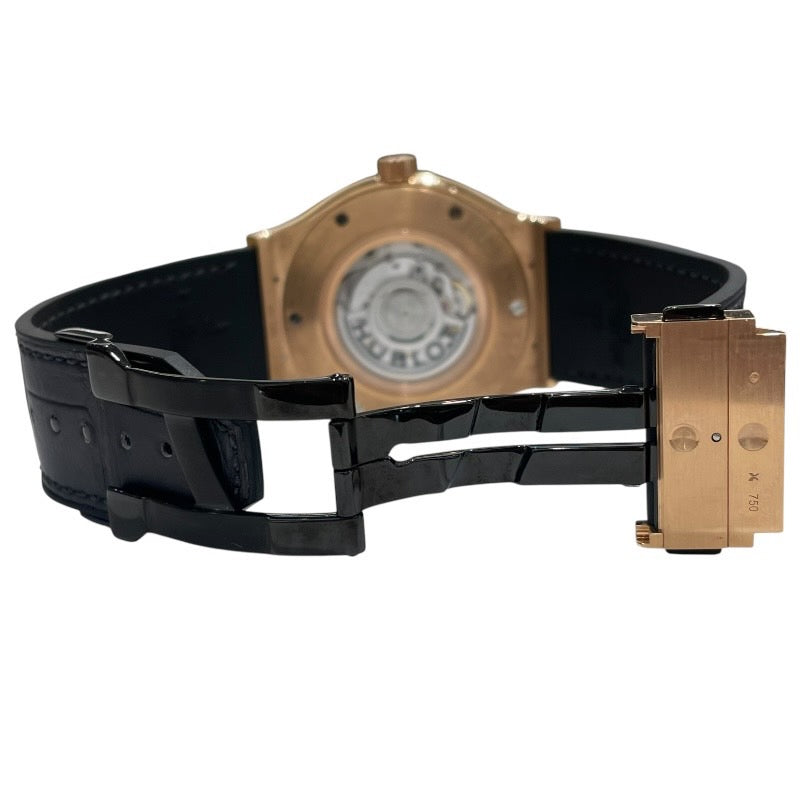 ウブロ HUBLOT クラシックフュージョン　レーシンググレー　キングゴールド 511.OX.7081.LR グレー K18PG 自動巻き メンズ 腕時計