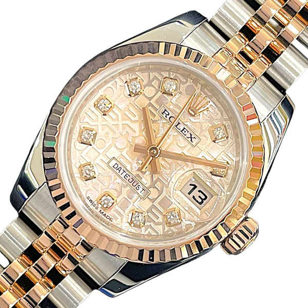 ロレックス ROLEX デイトジャスト26 179171G ピンクホリコン K18ピンクゴールド/ステンレス レディース 腕時計