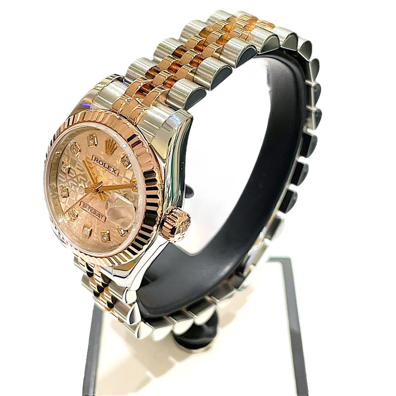 ロレックス ROLEX デイトジャスト26 179171G ピンクホリコン K18ピンクゴールド/ステンレス レディース 腕時計