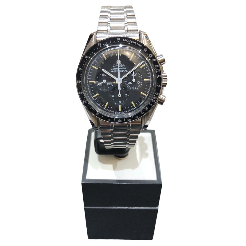 オメガ OMEGA スピードマスタームーンウォッチプロフェッショナル ブラック SS メンズ 腕時計