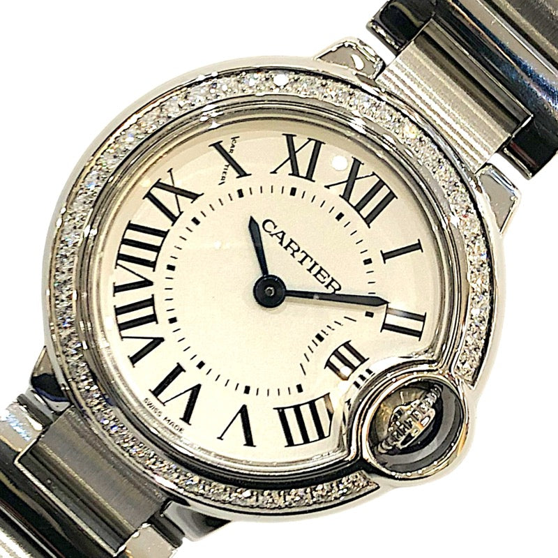 カルティエ Cartier バロンブルー ドゥ カルティエ 28ｍｍ W4BB0015 シルバー SS レディース 腕時計