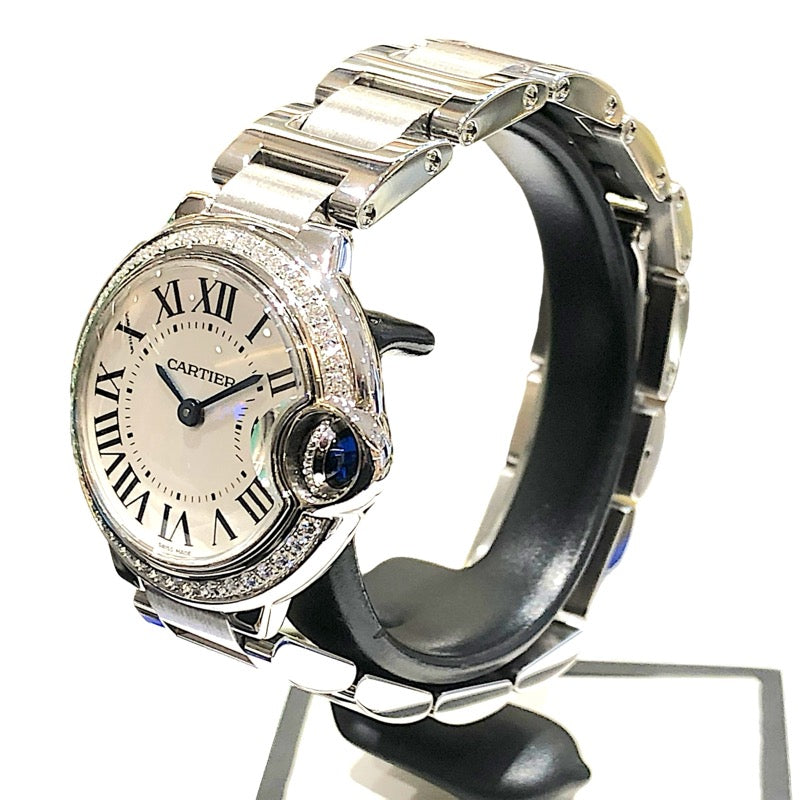 カルティエ Cartier バロンブルー ドゥ カルティエ 28ｍｍ W4BB0015 シルバー SS レディース 腕時計