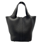 エルメス HERMES ピコタンロック PM W刻 ブラック ゴールド金具 トリヨンクレマンス レディース ハンドバッグ