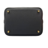 エルメス HERMES ピコタンロック PM W刻 ブラック ゴールド金具 トリヨンクレマンス レディース ハンドバッグ