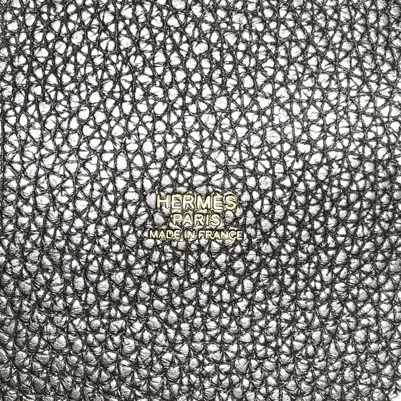 エルメス HERMES ピコタンロック PM W刻 ブラック ゴールド金具 トリヨンクレマンス レディース ハンドバッグ