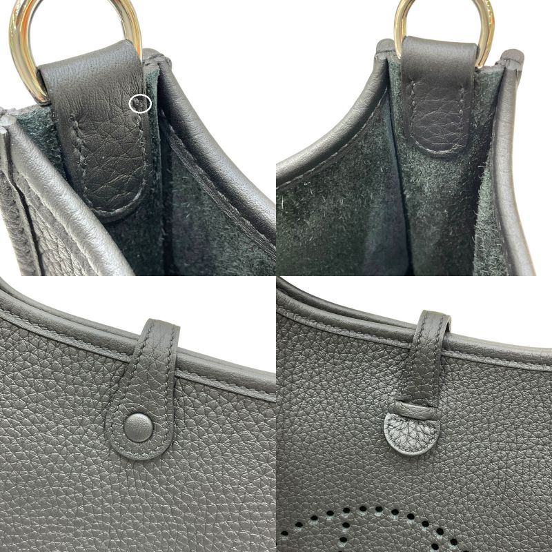 エルメス HERMES エヴリンTPM K刻印 ブラック シルバー金具 トリヨンクレマンス レディース ショルダーバッグ