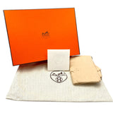 エルメス HERMES チェーンショルダー □N刻印　(2010年製) エプロンドール/シルバー金具 シルク レディース ショルダーバッグ