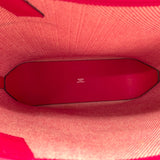 エルメス HERMES アンビエPM Z刻印　(2021年製) アイボリー/ピンク/シルバー金具 トワル・スイフト レディース ショルダーバッグ