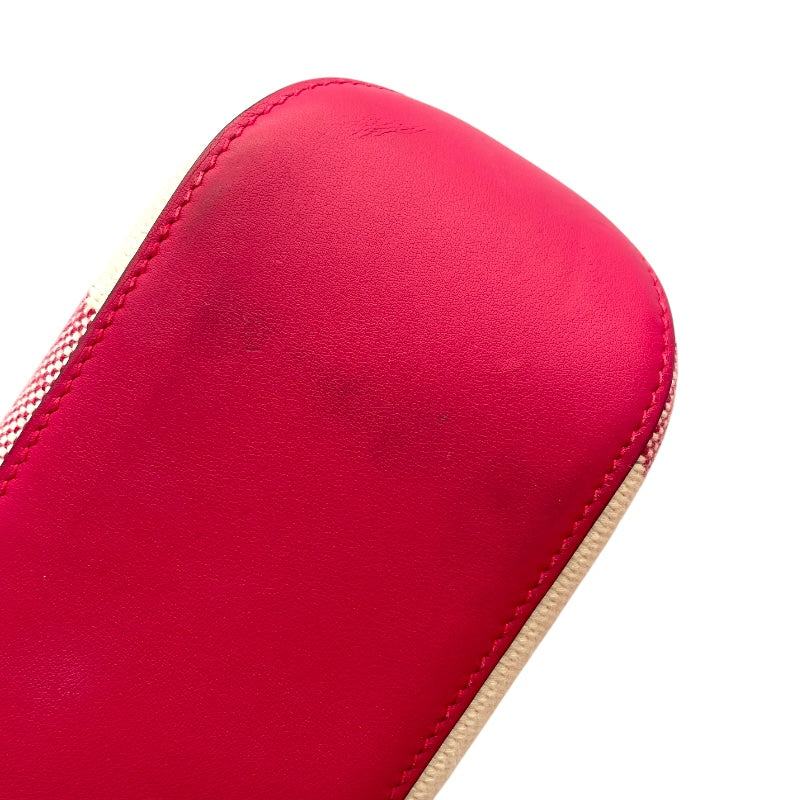 エルメス HERMES アンビエPM Z刻印　(2021年製) アイボリー/ピンク/シルバー金具 トワル・スイフト レディース ショルダーバッグ