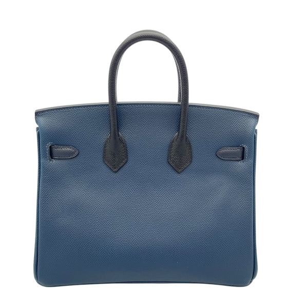 エルメス HERMES バーキン25 トリコロール B刻印 (2023年製) ブルードプリュス　シルバー金具 ヴォーエプソン レディース ハンドバッグ