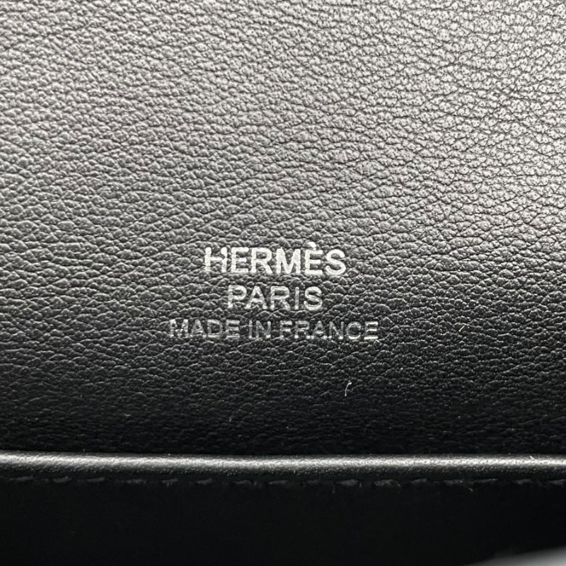 エルメス HERMES ポシェットケリー X刻印 (2016年製) ブラック　シルバー金具 スイフト レディース ハンドバッグ