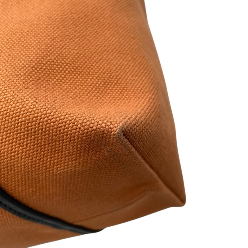 エルメス HERMES エトリヴィエール ポケット27 U刻 ゴールド×SV金具 トワル/レザー レディース トートバッグ