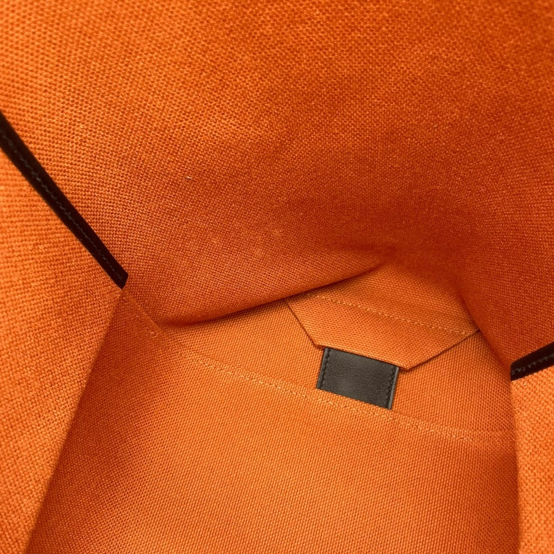 エルメス HERMES エトリヴィエール ポケット27 U刻 ゴールド×SV金具 トワル/レザー レディース トートバッグ