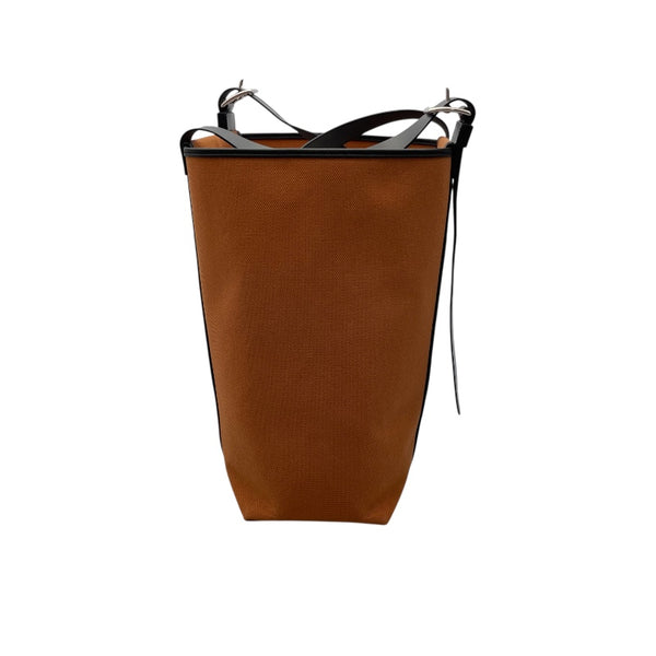 エルメス HERMES エトリヴィエール ポケット27 U刻 ゴールド×SV金具 トワル/レザー レディース トートバッグ