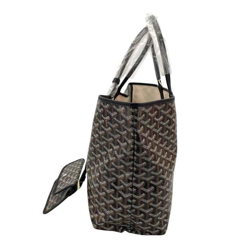 ゴヤール GOYARD サンルイPM ブラック ゴヤールディンキャンバス ユニセックス トートバッグ