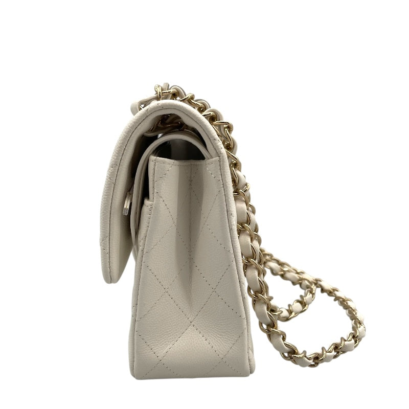シャネル CHANEL マトラッセ23 A01113 ホワイト キャビアスキン レディース ショルダーバッグ