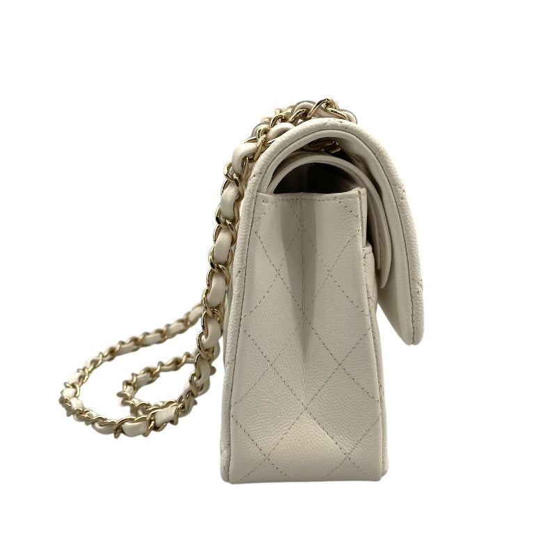 シャネル CHANEL マトラッセ23 A01113 ホワイト キャビアスキン レディース ショルダーバッグ