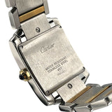 カルティエ Cartier タンク フランセーズ MM W51012Q4 ホワイト K18/SS クオーツ レディース 腕時計