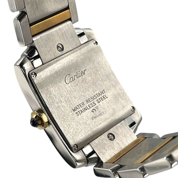 カルティエ Cartier タンク フランセーズ MM W51012Q4 ホワイト K18/SS クオーツ レディース 腕時計