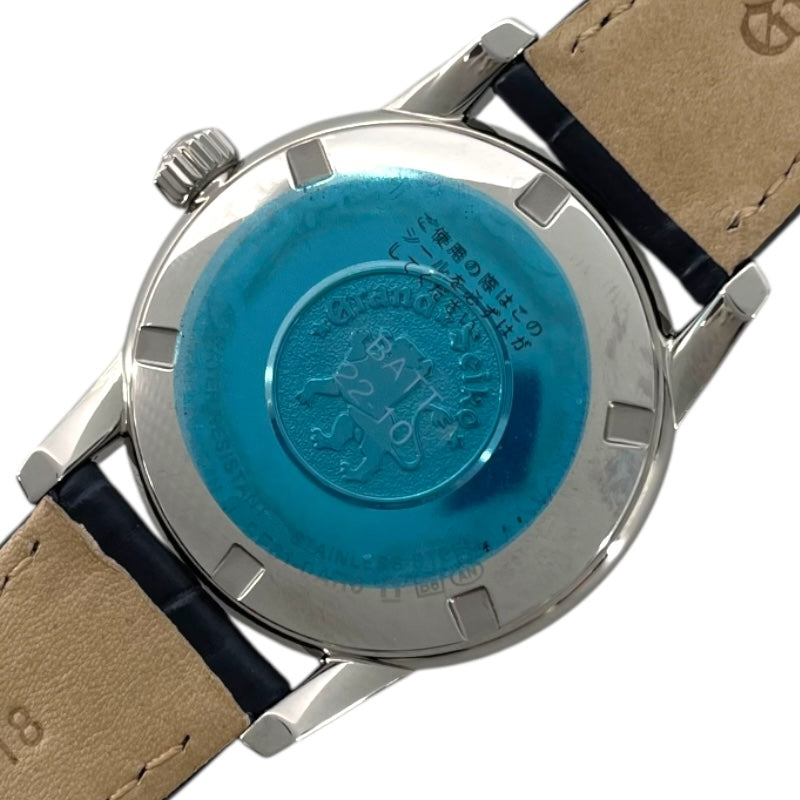 グランドセイコー Grand Seiko エレガンスコレクション SBGX353 雪白ブルー SS/革ベルト クオーツ メンズ 腕時計