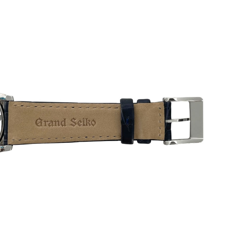 グランドセイコー Grand Seiko エレガンスコレクション SBGX353 雪白ブルー SS/革ベルト クオーツ メンズ 腕時計